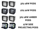 Ditch Light Bracket Extensions - Cali Raised LED