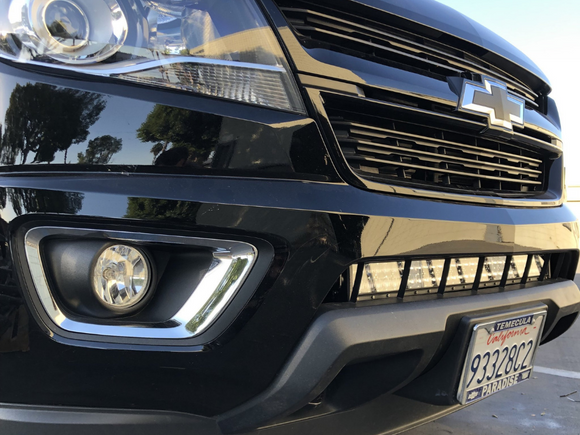 2014-2020 Chevy Colorado 32 Lower Bumper Hidden LED Light Bar Brackets/Combo - Cali Raised LED