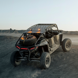 heretics ba-2 pod light mounted as a chase light on a can-am maverick