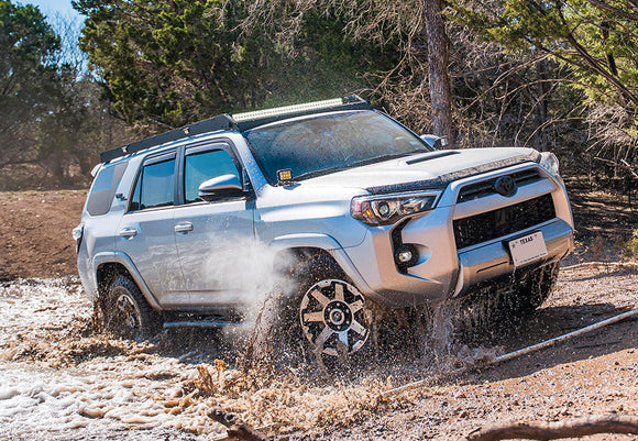 2010-2023 Toyota 4Runner Premium Roof Rack - 43 in Dual Function // Small Switch and Wiring // No Switch // Cut Outs Only