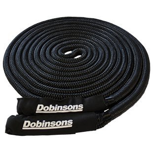 DOBINSONS BLACK 30' LONG KINETIC RECOVERY ROPE 8,600 KGS - SS80-3844