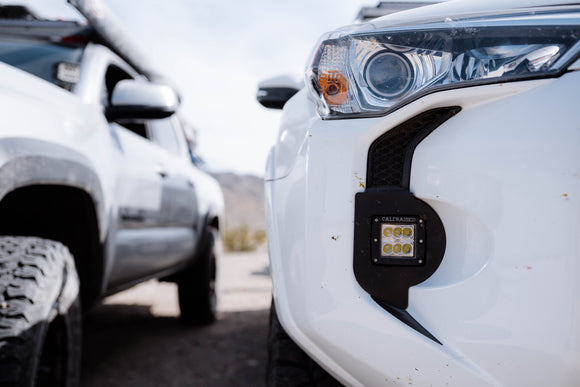 2014-2020 Toyota 4Runner LED Fog Light Pod Replacements Brackets/Combo - Cali Raised LED