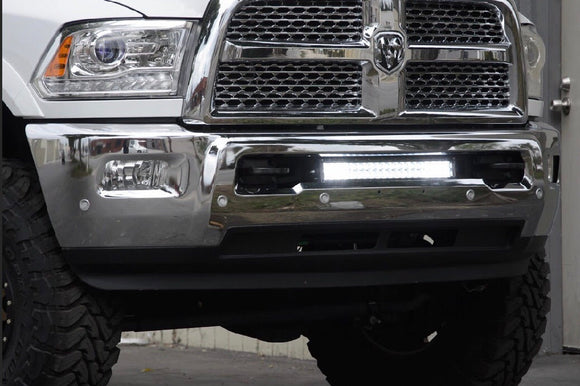 2010-2018 Dodge 2500/3500 22 Bumper Hidden LED Light Bar Brackets/Combo - Cali Raised LED