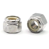 Button Head Hex, 1/4"-20 screws w/Nylon lock nuts (pack of four)