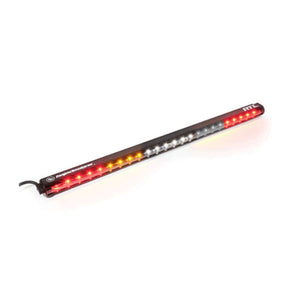 30 Inch Light Bar RTL-W Solid Amber, White Center, Flashing Amber Baja Designs