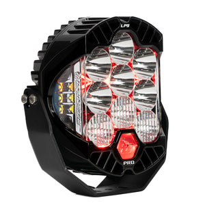LP9 Pro LED Auxiliary Light Pod Light Pattern Driving/Combo Red Backlight Clear Lens Baja Designs