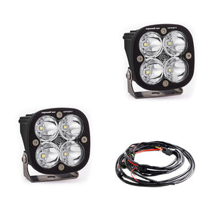 LED Light Pods Clear Lens Spot Pair Squadron Sport Baja Designs