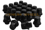 24 Pc Black Toyota Oem Mag Seat Lug Nuts 12x1.5 1.45" Tall 6 Lug