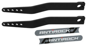 Antirock Fabricated Steel Sway Bar Arms, 19.25 in. Long, 1.7 in. Offset Bend, 5 Holes, Incl. Stickers, Pair