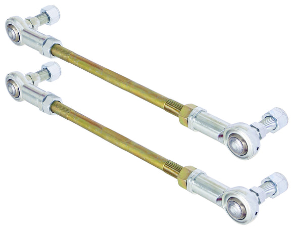 RockJock Adjustable Sway Bar End Link Kit (12 1/2 in. Long Rods w/ Heims and Jam Nuts, pair)