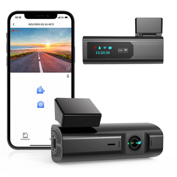 i05  WOLFBOX Dash Cam Front and Rear, 4K Dash Cam with GPS WiFi UHD 2 – Aiden  James Customs