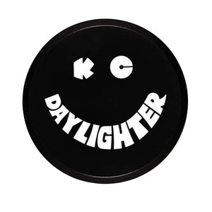 6" Soft Vinyl cover - Round - Pair - Black / White KC Daylighter Logo