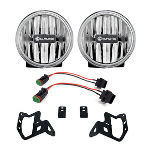 4" Gravity® LED G4 - 2-Light System - SAE/ECE - 10W Fog Beam - 18-21 Jeep JL / JT Sport-S-Altitude Bumper