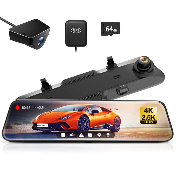 i05  WOLFBOX Dash Cam Front and Rear, 4K Dash Cam with GPS WiFi UHD 2 –  Aiden James Customs